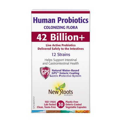 New Roots Human Probiotics 42 Billion + (30 V-Caps)