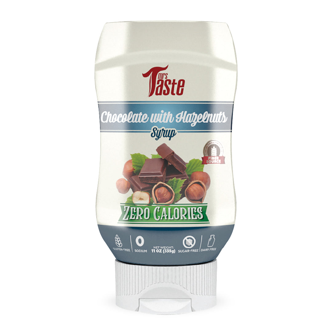 Sirop de chocolat et noisettes zéro calorie Mrs. Taste (355 g) 
