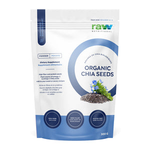 Graines de chia biologiques pures et nutritionnelles crues (300 g) 