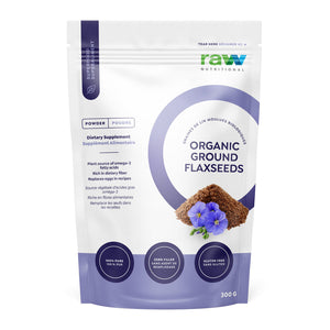 Graines de lin moulues biologiques pures et nutritionnelles brutes (300 g)