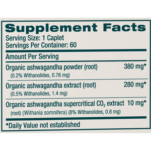 Himalaya Organic Ashwagandha (60 Tabs)