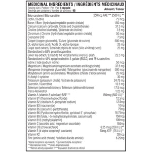 Croyez à l'équilibre vitaminique et minéral (90 capsules) 