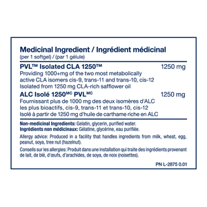 PVL Isolated CLA 1250 (180 Softgels)