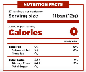 Mrs. Taste Zero Calories Chocolate Hazelnuts Syrup (355g)