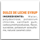 Sirop de dulce de leche zéro calorie Mrs. Taste (335 g) 