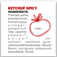 Sauce ketchup épicée Mrs. Taste Zero Calories (350 g)
