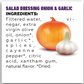 Mrs. Taste Onion & Garlic Salad Dressing (300ml)