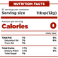 Sirop de fraise zéro calorie Mrs. Taste (355 g) 