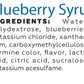 Sirop de myrtilles zéro calorie Mrs. Taste (335 g) 
