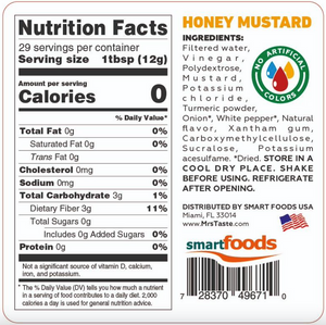 Sauce moutarde au miel zéro calorie Mrs. Taste (350 g) 