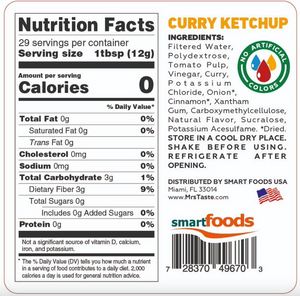 Sauce ketchup au curry zéro calorie Mrs. Taste (350 g) 