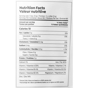 Chlorelle biologique pure et nutritionnelle crue (180 g) 