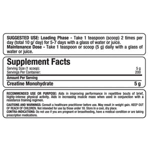 Allmax Creatine Monohydrate 1000g (200 Servs)
