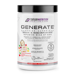 Cutler Nutrition Generate Superior BCAA & EAA (30 Servs) - Best Before 11/25