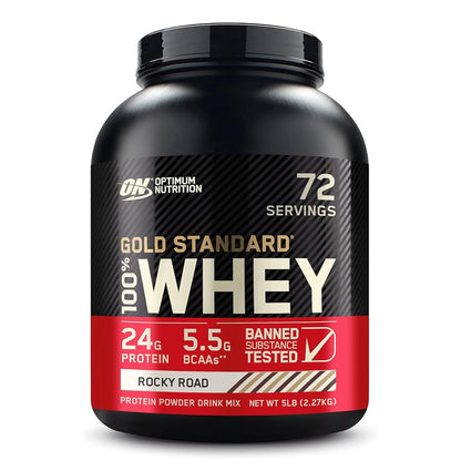 Optimum Nutrition Gold Standard 100% Whey Protein (5lbs) - Best Before 09/2026