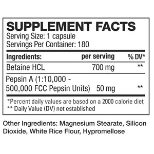 HD Muscle Betaine HCL (180 Caps)