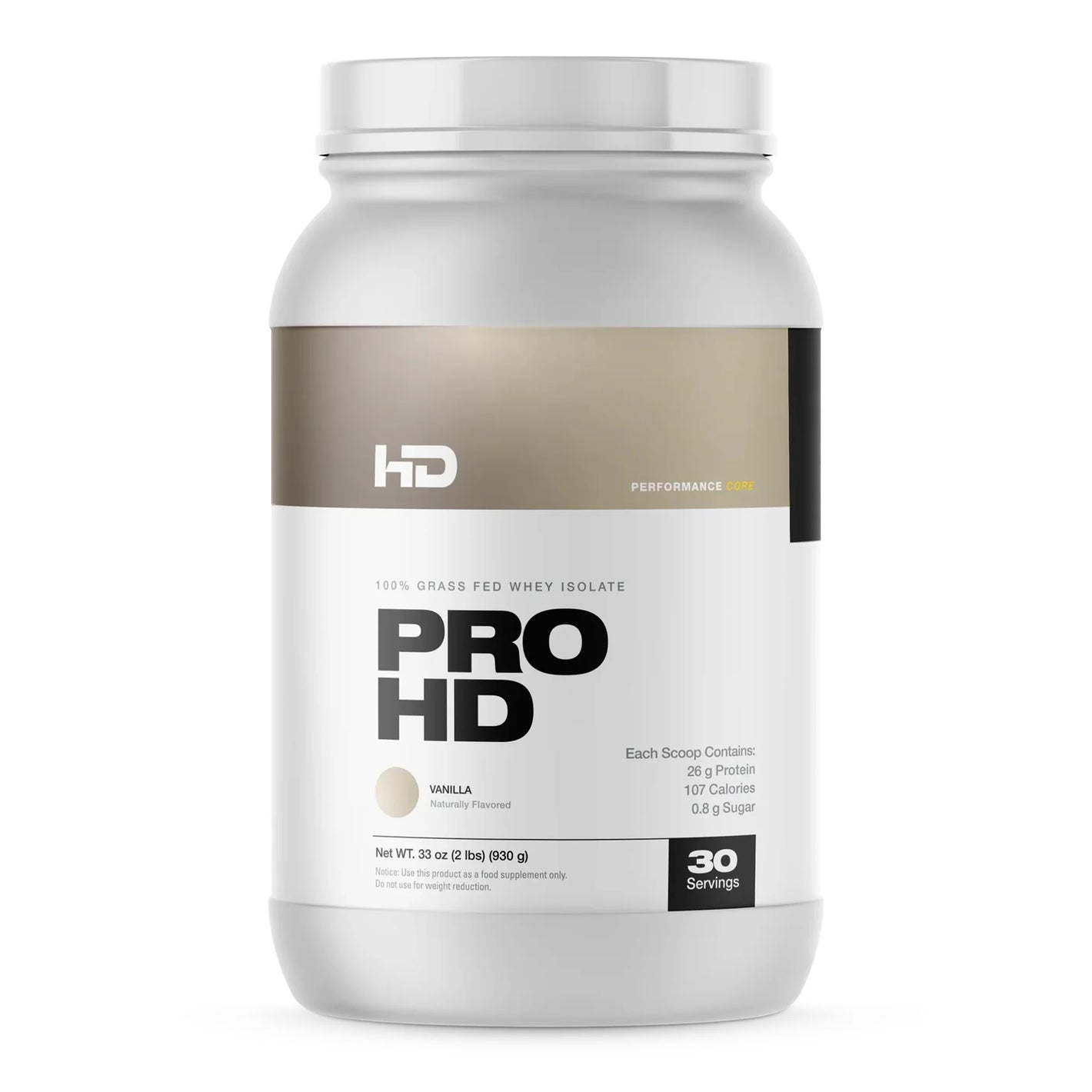 HD Muscle ProHD Grass-Fed Whey Protein Isolate (2lbs)