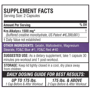 EFX Sports Kre-Alkalyn Creatine (192 Caps)