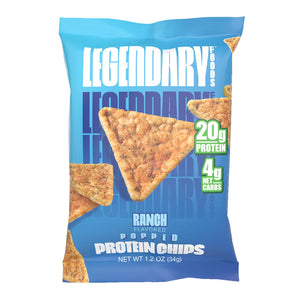 Chips protéinées soufflées Legendary Foods (1 sachet) 