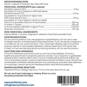 Soins nutritionnels crus pour le foie (90 capsules) 