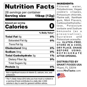 Sirop de biscuits et de crème zéro calorie Mrs. Taste (335 g)