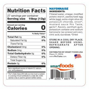 Mrs. Taste Zero Calories Mayonnaise (355g)