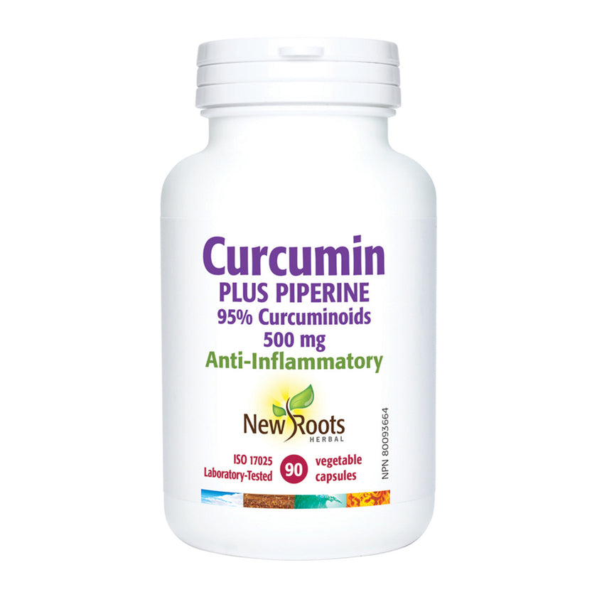 Curcumine New Roots avec pipérine 500 mg (90 gélules) 