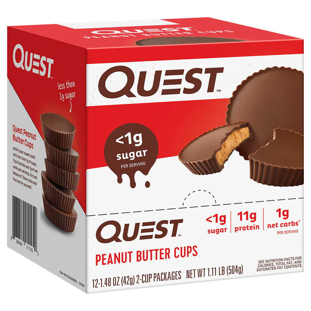 Tasses de beurre de cacahuète Quest (paquet de 12)