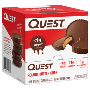 Tasses de beurre de cacahuète Quest (paquet de 12)