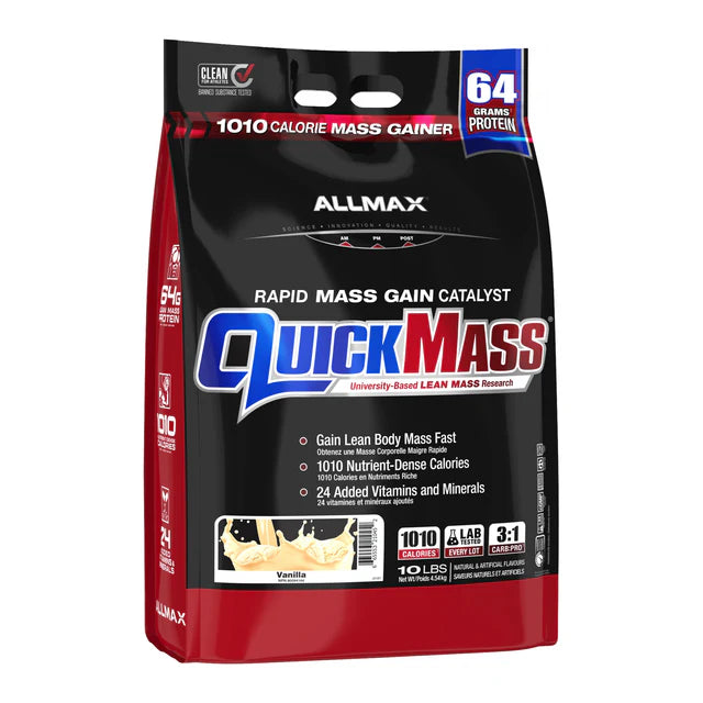 Allmax Quickmass Rapid Mass Gainer (10lb) - Best Before 07/25
