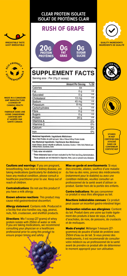 BULK Clear Protein Isolate (1lb to 5lbs)