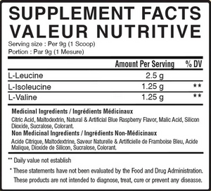 BCAA instantanés BULK 2:1:1 (100 g à 5 kg)