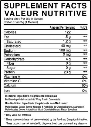 Concentré de protéines de lactosérum en vrac (1 lb à 5 lb)