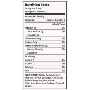 Slim Syrup Sugar Free Syrup (750ml)