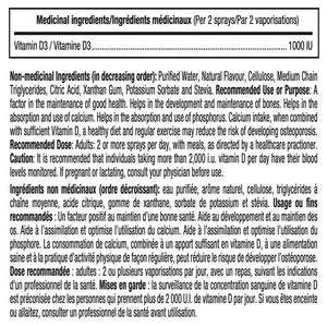 Spray à la vitamine D3 ATP Lab (58 ml)