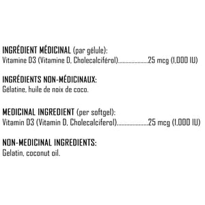 XPN Vitamine D3 (120 gélules) 