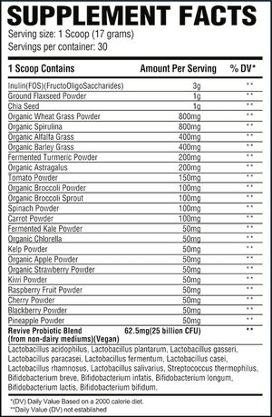 Poudre de légumes verts Revive Daily (510 g) 