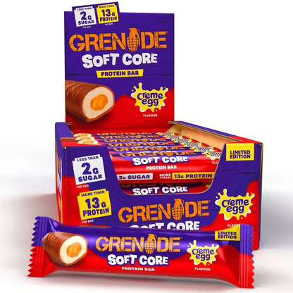Grenade Creme Egg Flavour Soft Core Protein Bar 18/bars