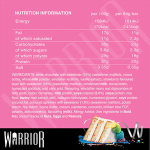 Warrior Crunch Protein Bars (12 Bars) - Best Before 09/25